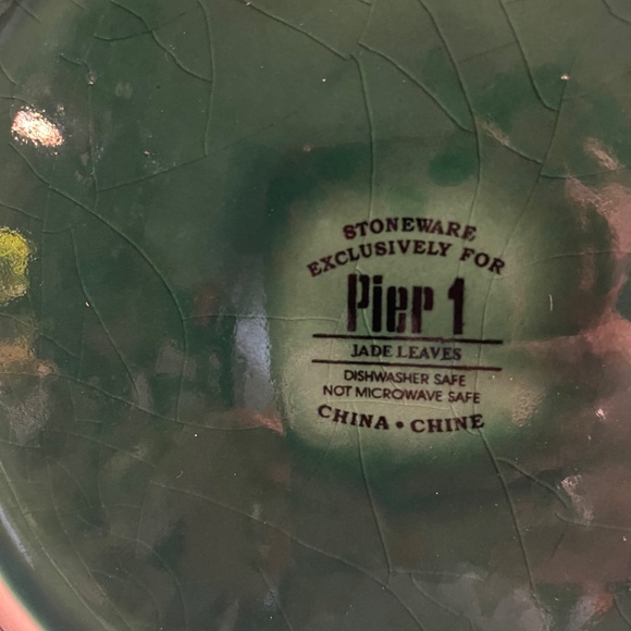 Vintage Pier One Jade Leaves Teapot - Picture 5 of 5